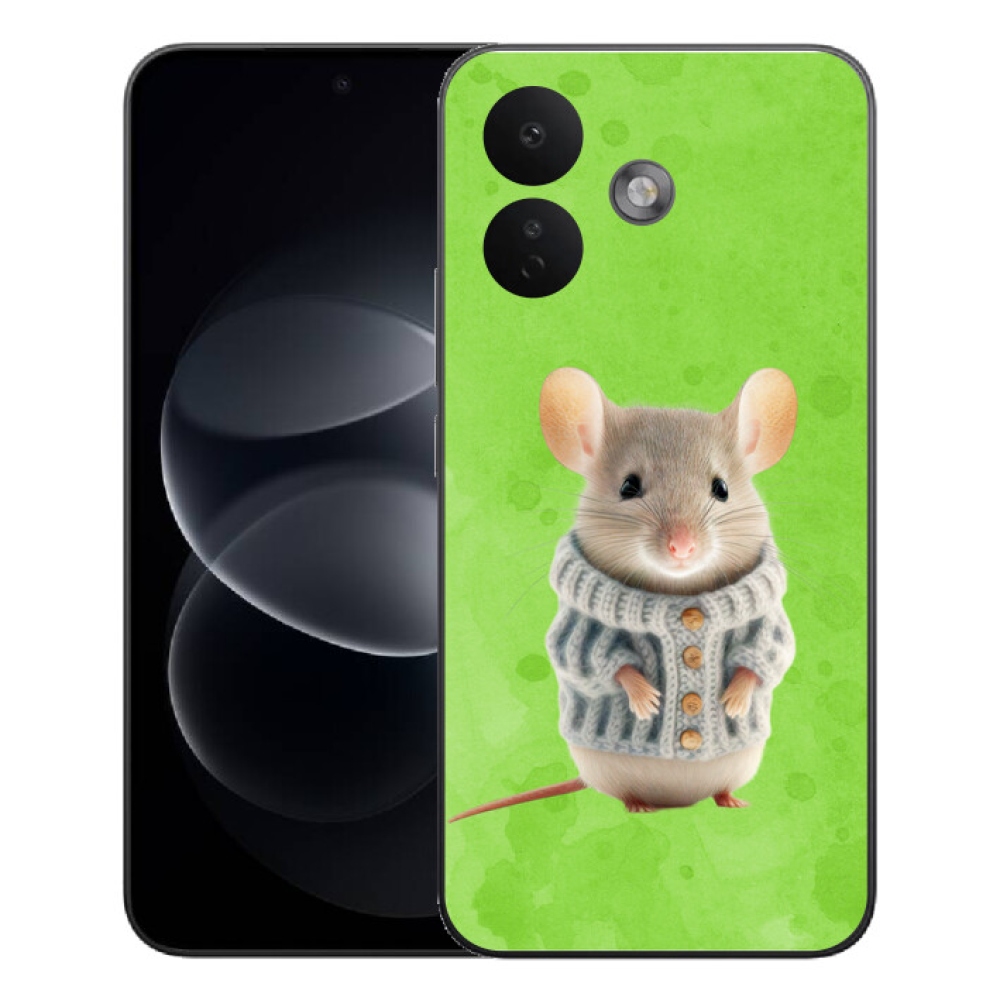 mmCase gél tok a Xiaomi Redmi Note 17 Pro 5G-hez – egér pulóverben