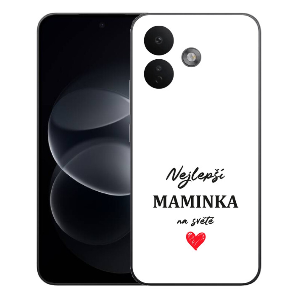 mmCase géltok a Xiaomi Redmi Note 17 Pro 5G-hez – „A legjobb anyuka” 1, fehér háttérrel