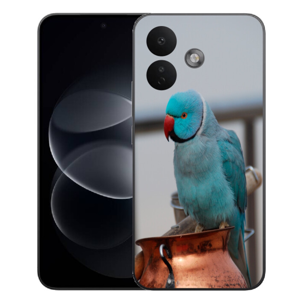mmCase géltok a Xiaomi Redmi Note 17 Pro 5G-hez – kék alexandri papagáj