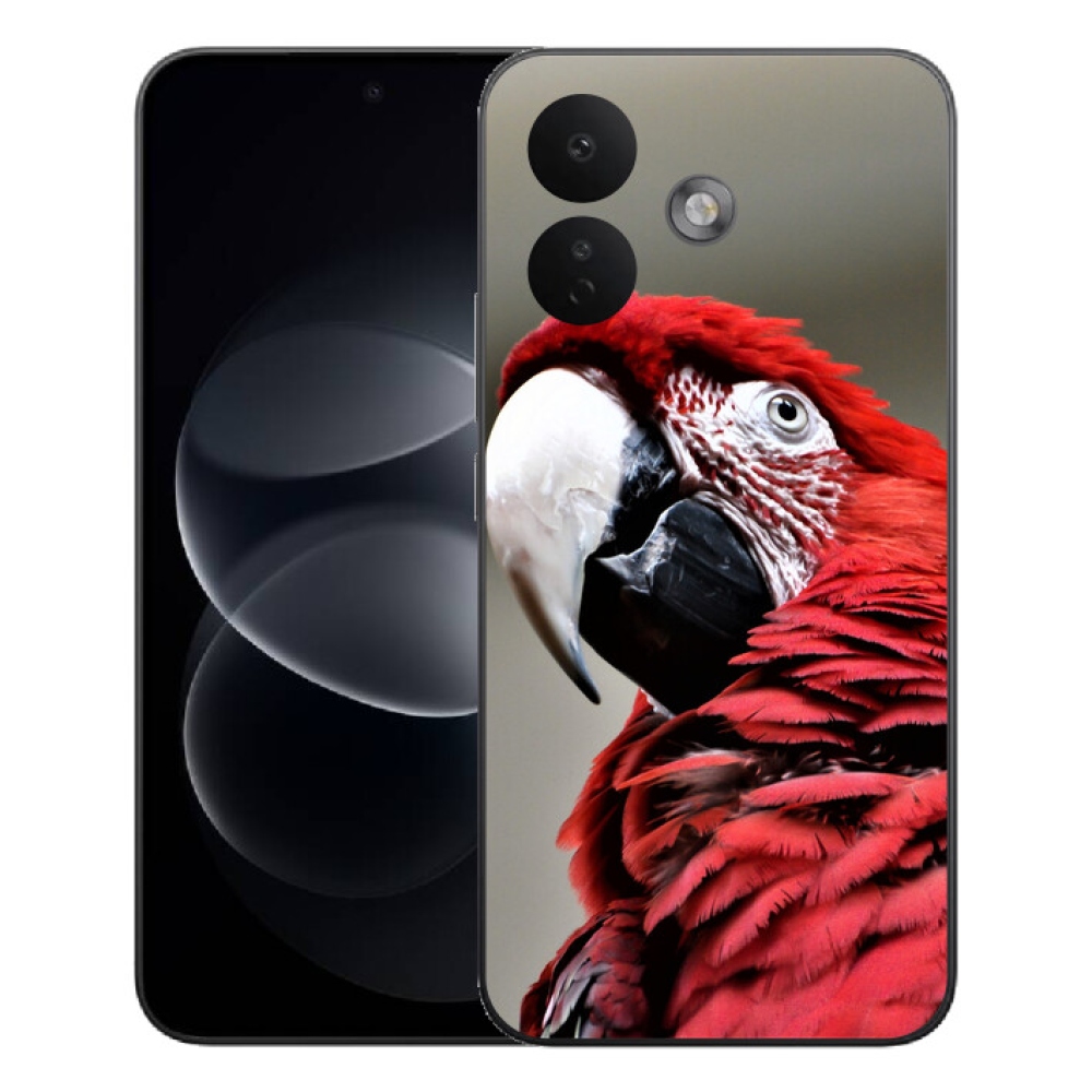 mmCase géltok a Xiaomi Redmi Note 17 Pro 5G-hez – vörös ara papagáj