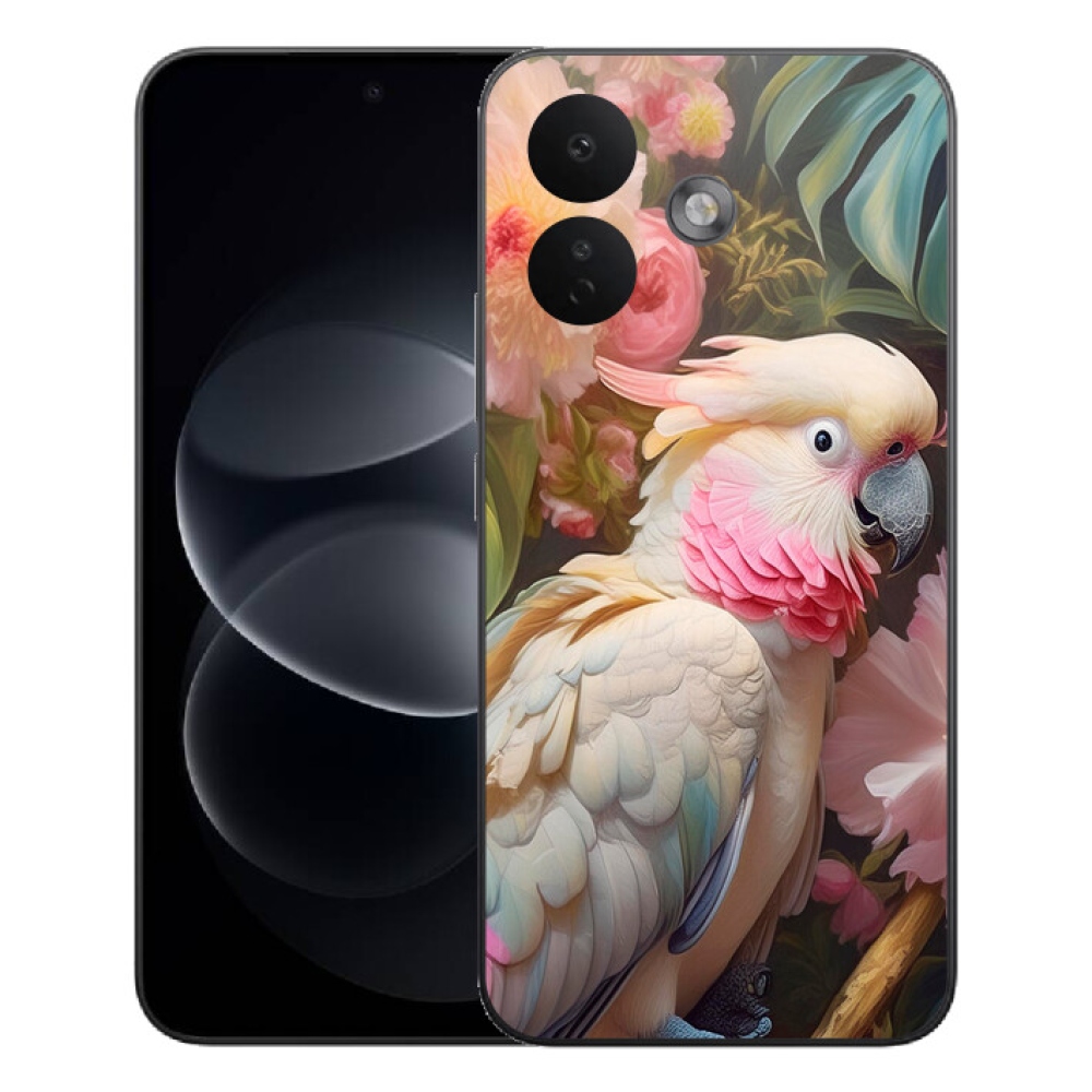 mmCase géltok a Xiaomi Redmi Note 17 Pro 5G-hez – rózsaszín kakadu papagáj 2