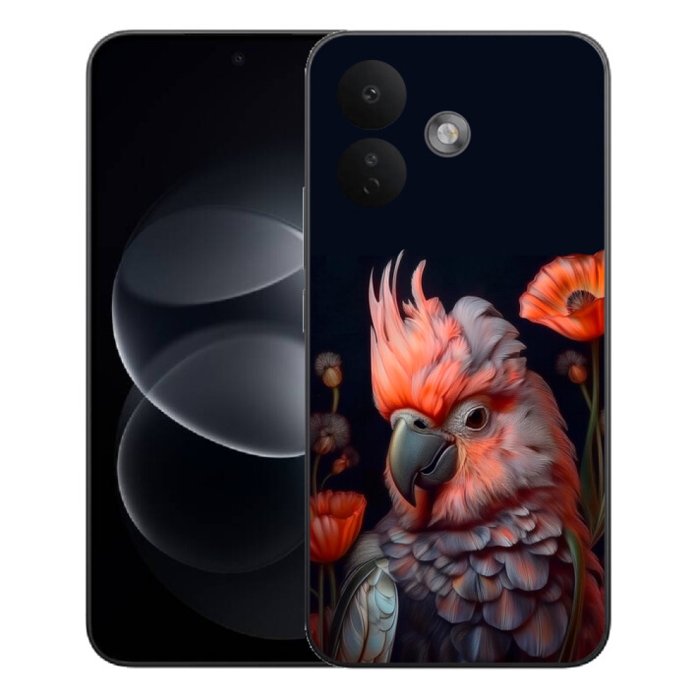 mmCase gél tok a Xiaomi Redmi Note 17 Pro 5G-hez – színes kakadu papagáj