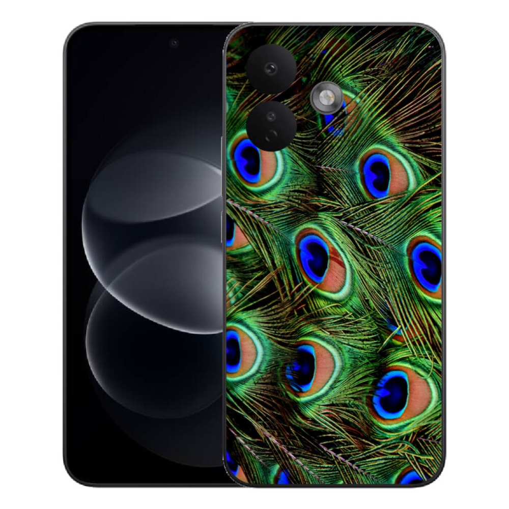 mmCase gél tok a Xiaomi Redmi Note 17 Pro 5G-hez – páva toll