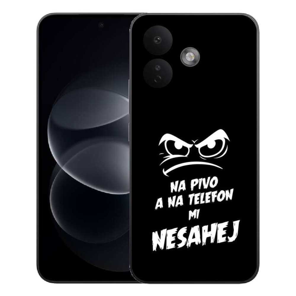 mmCase gél tok a Xiaomi Redmi Note 17 Pro 5G-hez – sörös motívum 2, fekete háttérrel