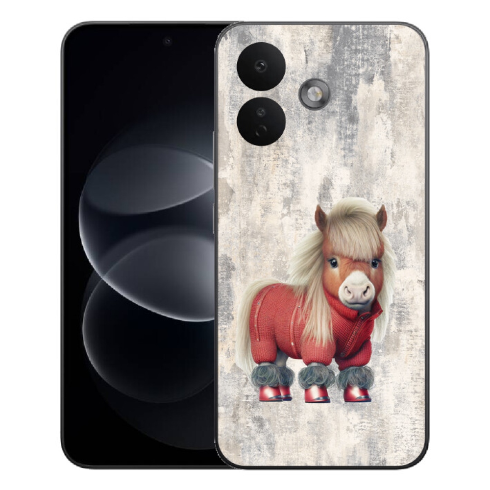 mmCase gél tok a Xiaomi Redmi Note 17 Pro 5G-hez – pulóveres póni