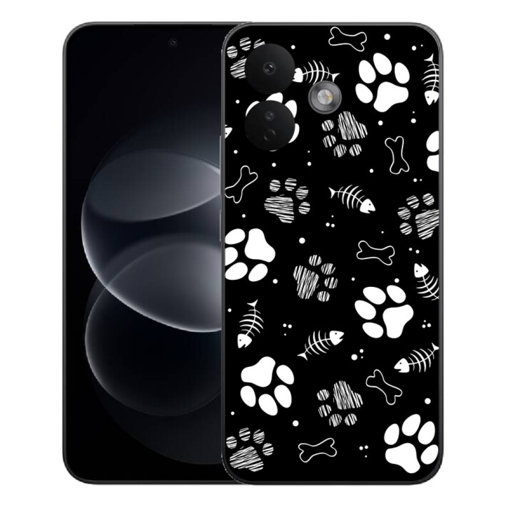 mmCase gél tok a Xiaomi Redmi Note 17 Pro 5G-hez – kutyus mancsok