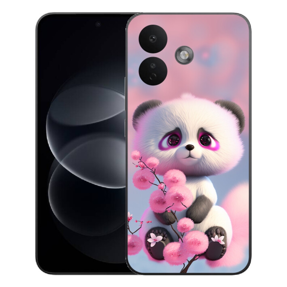 mmCase gél tok a Xiaomi Redmi Note 17 Pro 5G-hez – aranyos panda 1