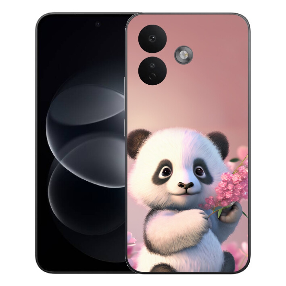 mmCase gél tok a Xiaomi Redmi Note 17 Pro 5G-hez – aranyos panda