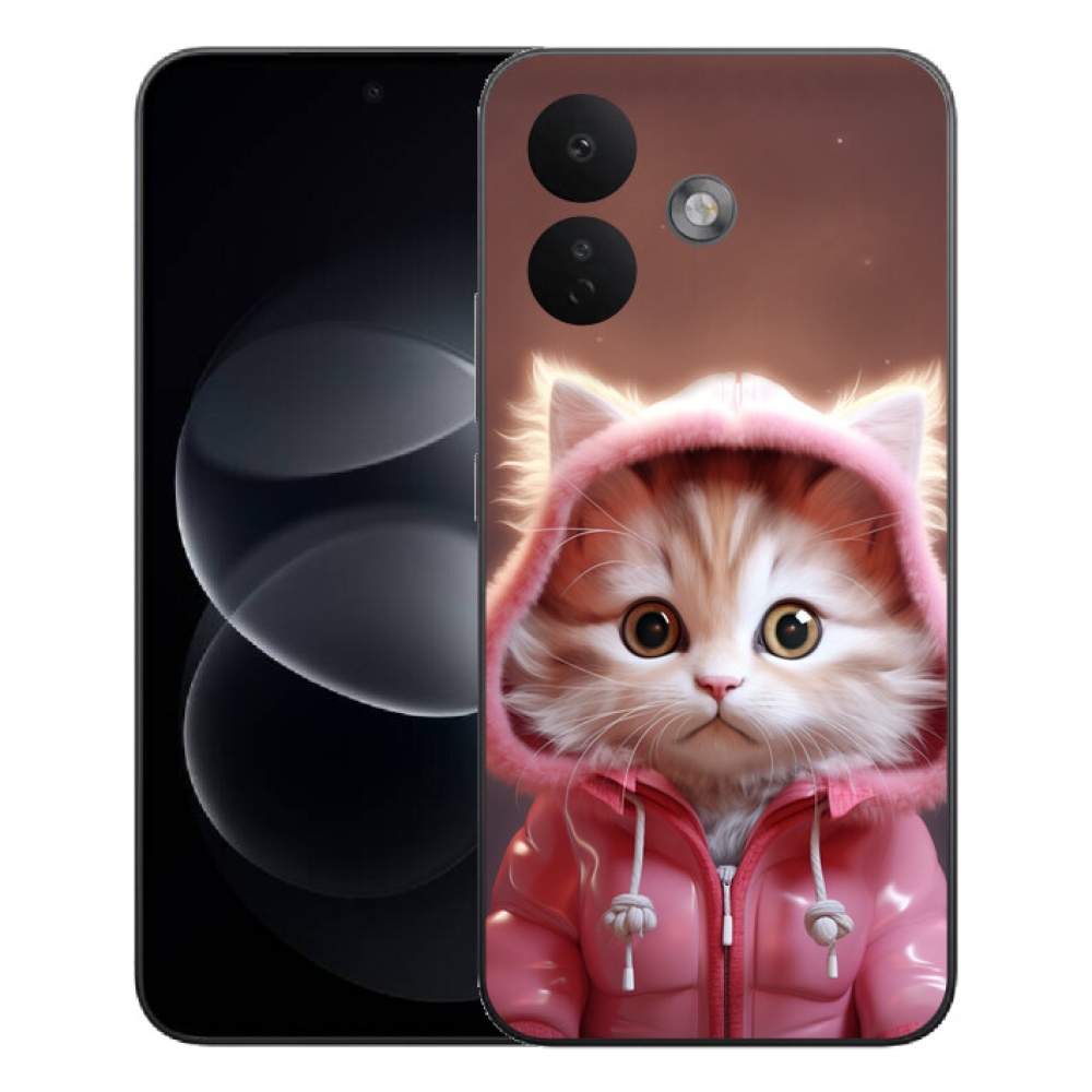 mmCase gél tok a Xiaomi Redmi Note 17 Pro 5G-hez – aranyos cica 3