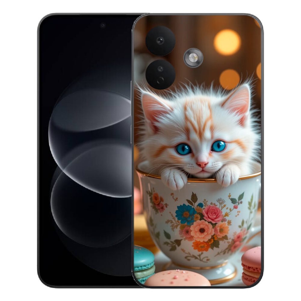 mmCase gél tok a Xiaomi Redmi Note 17 Pro 5G-hez – aranyos cica 6