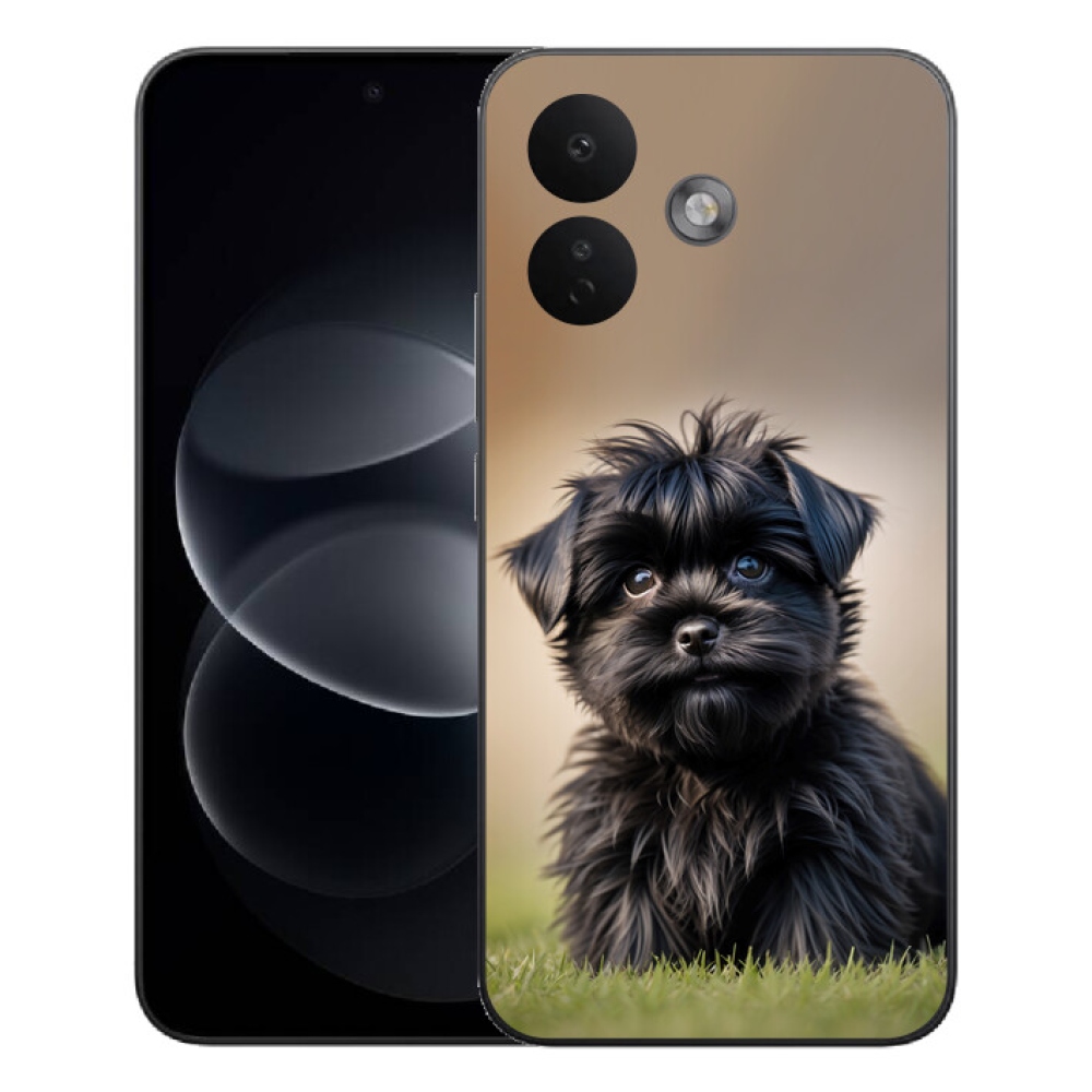 mmCase gél tok a Xiaomi Redmi Note 17 Pro 5G-hez – aranyos fekete kutyus