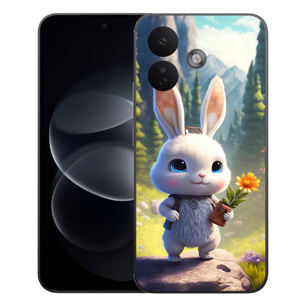 mmCase gél tok a Xiaomi Redmi Note 17 Pro 5G-hez – aranyos nyuszi