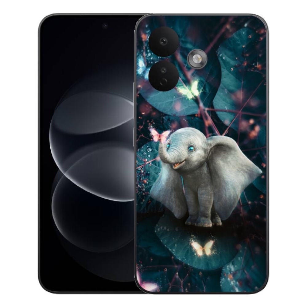 mmCase gél tok a Xiaomi Redmi Note 17 Pro 5G-hez – aranyos elefánt