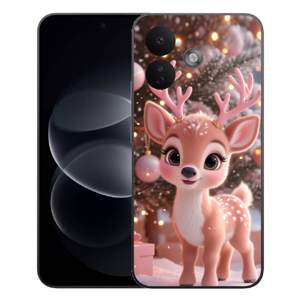 mmCase géltok a Xiaomi Redmi Note 17 Pro 5G-hez – aranyos rénszarvas