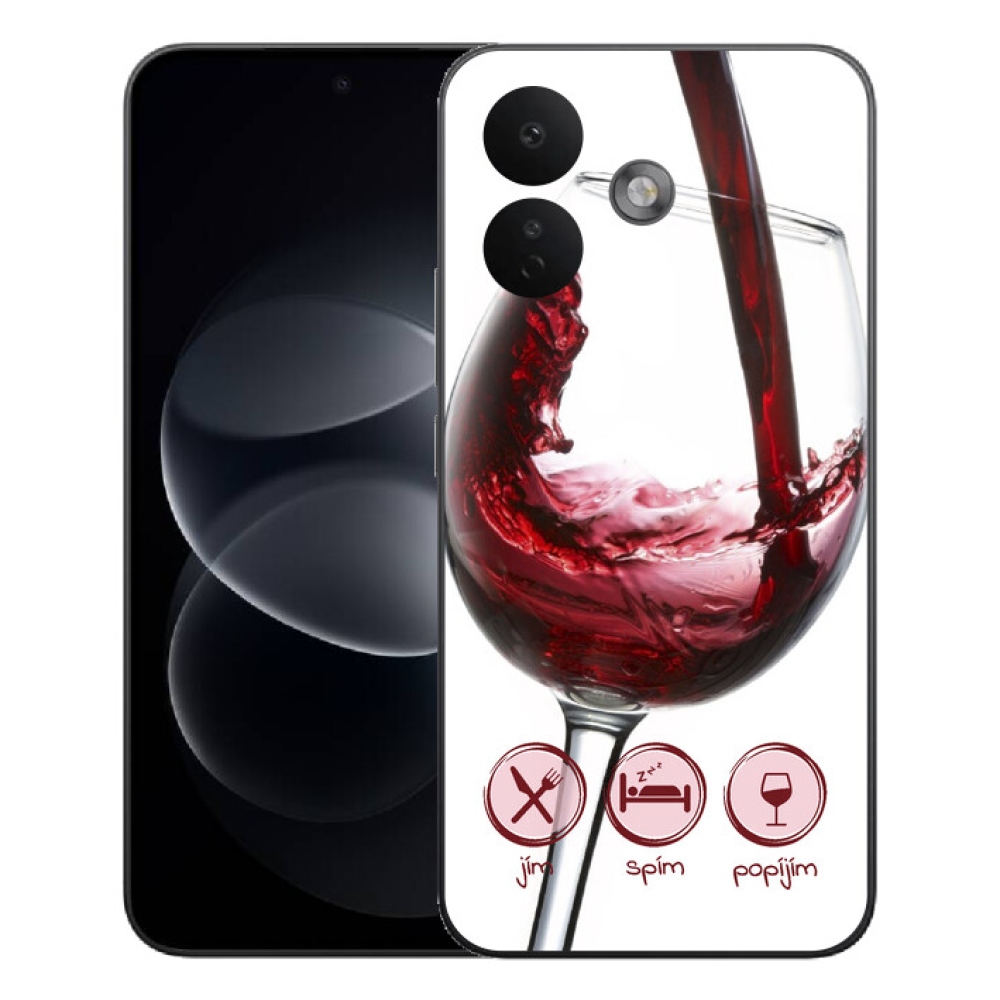 mmCase géltok a Xiaomi Redmi Note 17 Pro 5G-hez – vörösboros pohár
