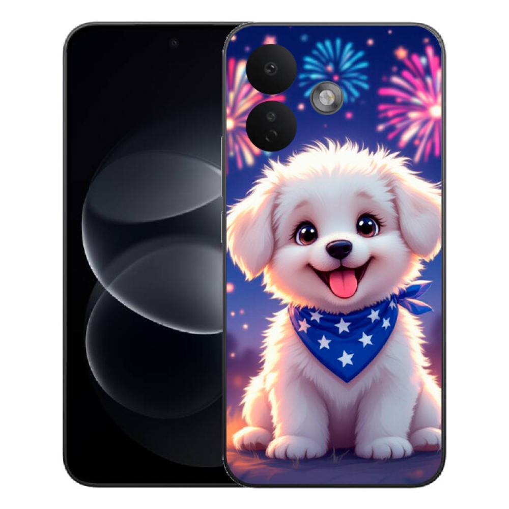 mmCase gél tok a Xiaomi Redmi Note 17 Pro 5G-hez – ünnepi kiskutya