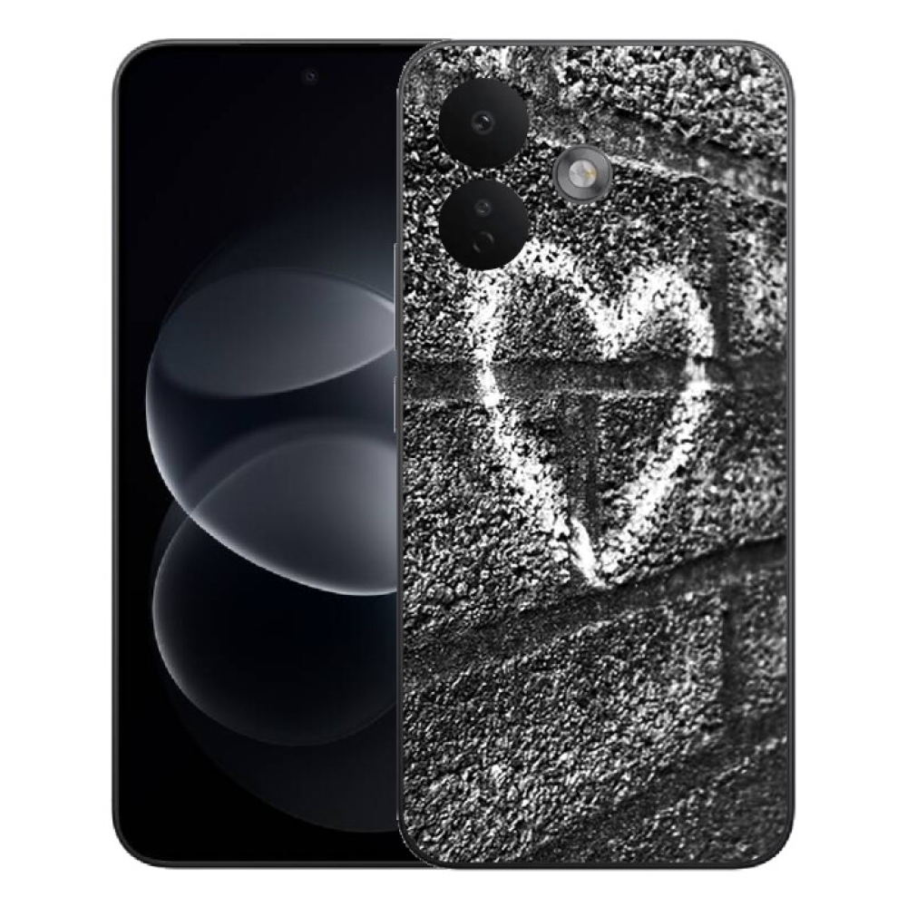 mmCase gél tok a Xiaomi Redmi Note 17 Pro 5G-hez – szív a falon