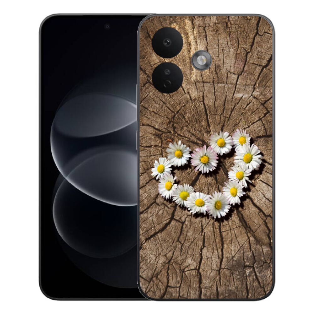 mmCase gél tok a Xiaomi Redmi Note 17 Pro 5G-hez – margaréta mintás