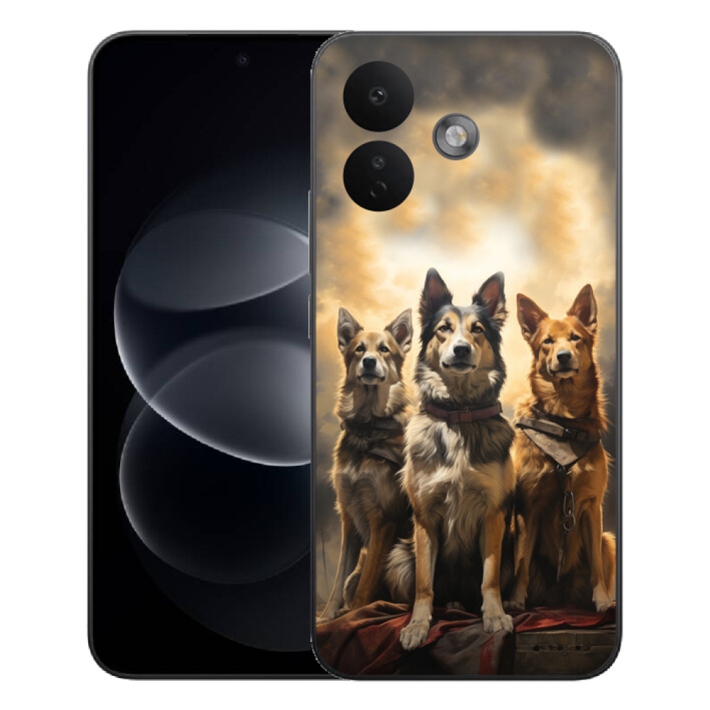 mmCase gél tok a Xiaomi Redmi Note 17 Pro 5G-hez – három kutyus