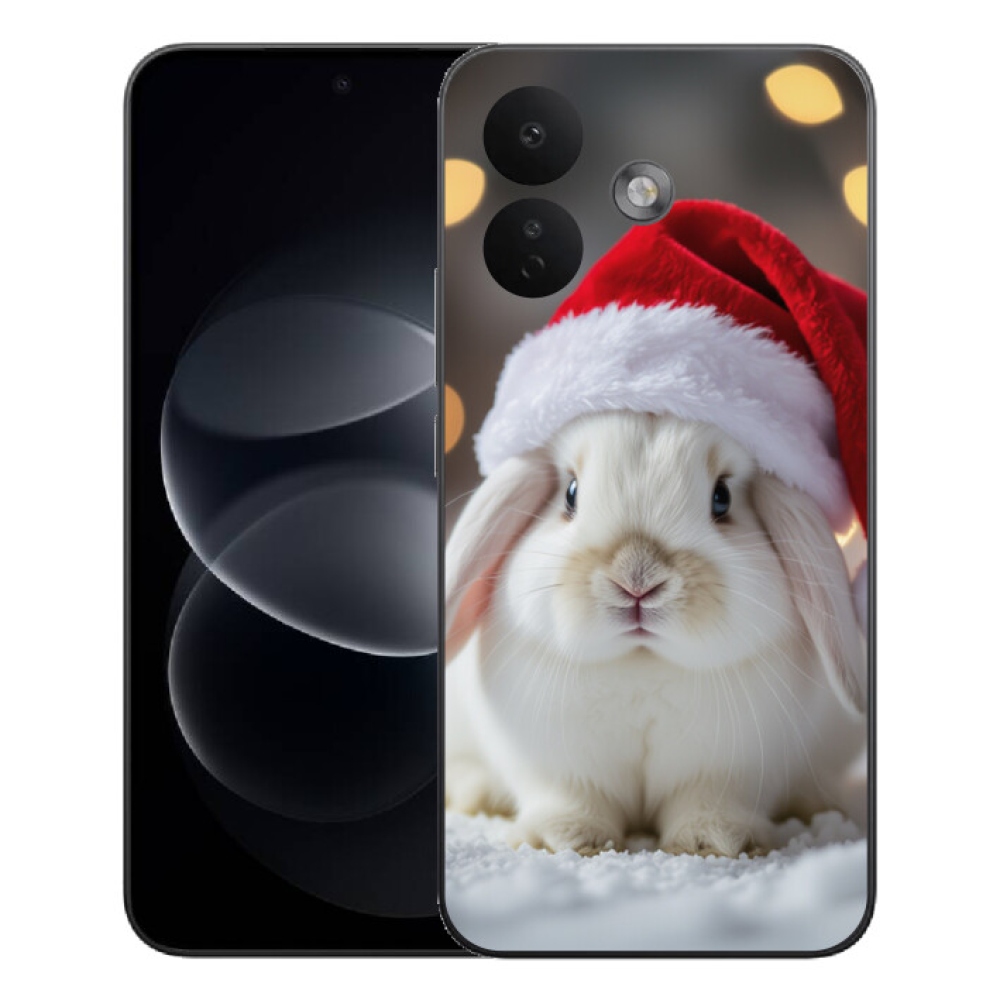 mmCase gél tok a Xiaomi Redmi Note 17 Pro 5G-hez – karácsonyi nyuszi