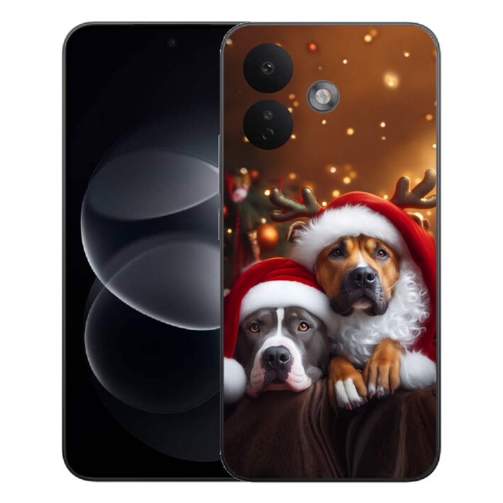 mmCase géltok a Xiaomi Redmi Note 17 Pro 5G-hez – karácsonyi kutyák