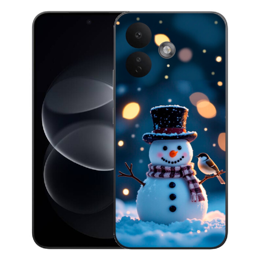 mmCase géltok a Xiaomi Redmi Note 17 Pro 5G-hez – karácsonyi hóember