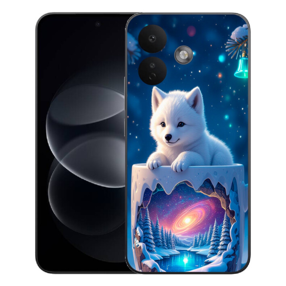 mmCase gél tok a Xiaomi Redmi Note 17 Pro 5G-hez – karácsonyi kiskutya