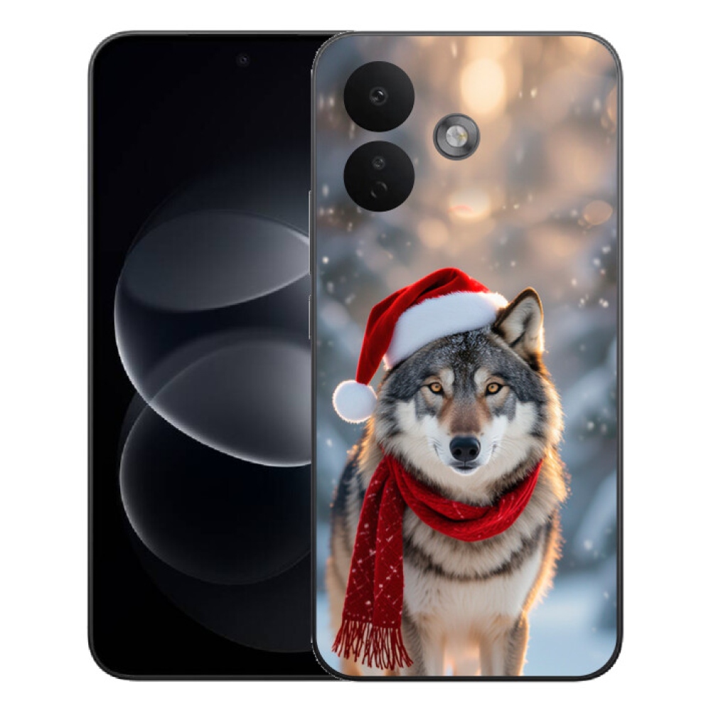 mmCase gél tok a Xiaomi Redmi Note 17 Pro 5G-hez – karácsonyi farkas
