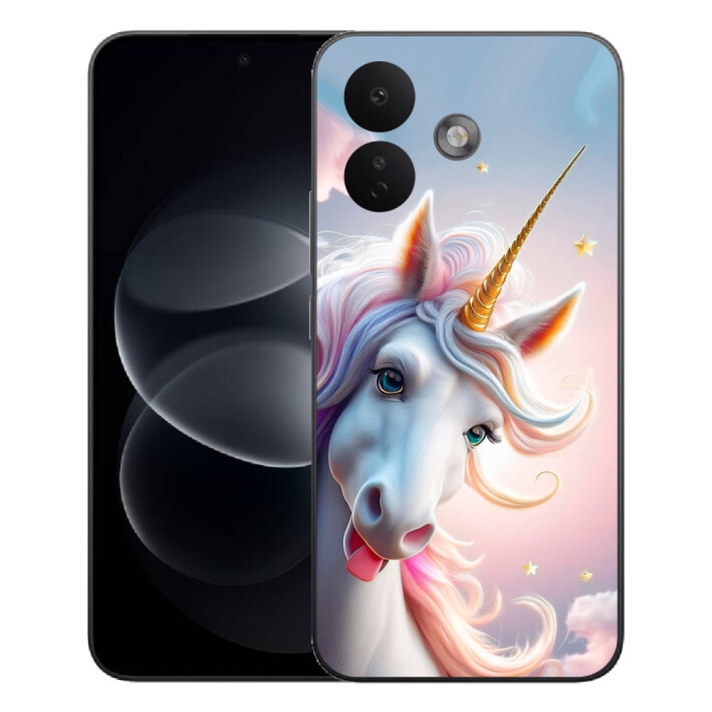mmCase gél tok a Xiaomi Redmi Note 17 Pro 5G-hez – vidám egyszarvú