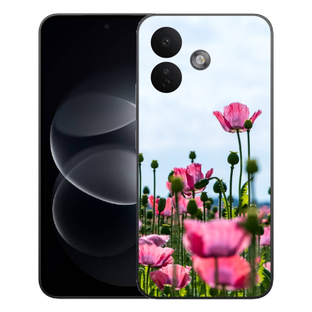 mmCase gél tok a Xiaomi Redmi Note 17 Pro 5G-hez – vörös pipacs