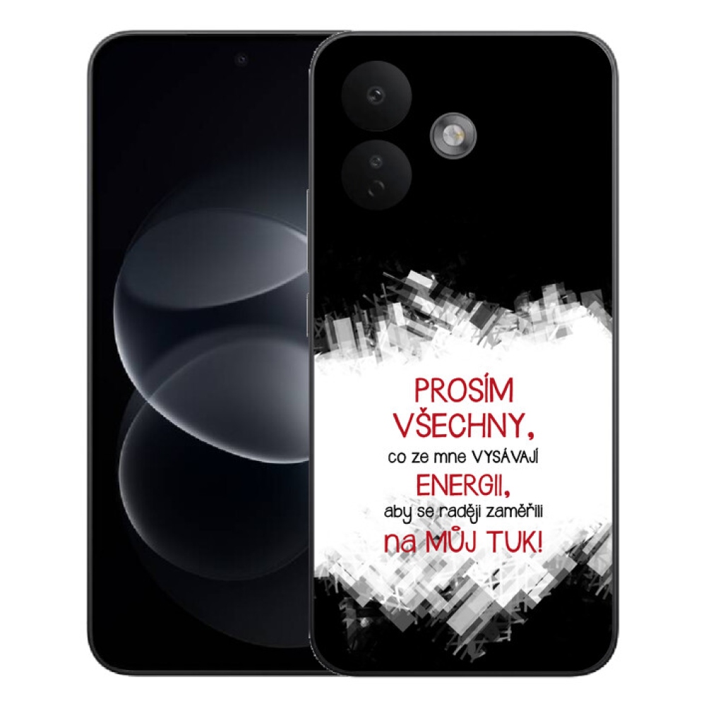 mmCase gél tok a Xiaomi Redmi Note 17 Pro 5G-hez – vicces felirat, 1 db, piros