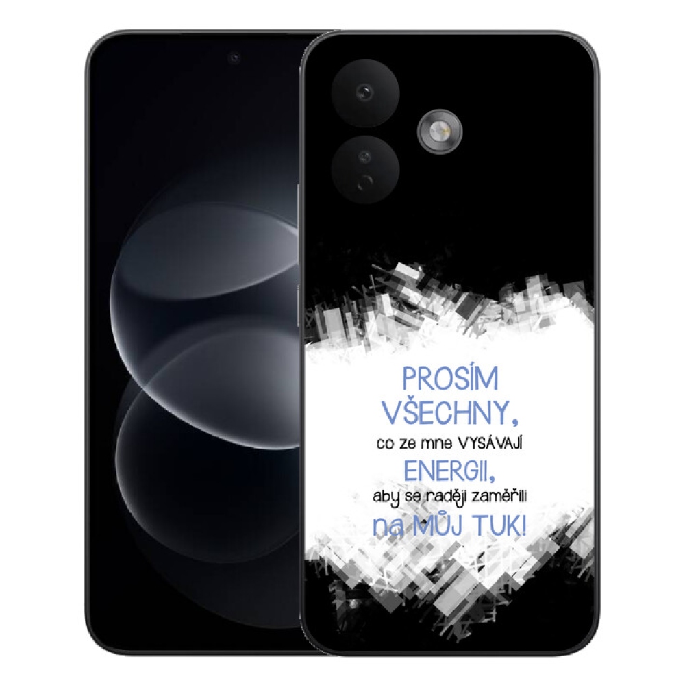 mmCase géltok a Xiaomi Redmi Note 17 Pro 5G-hez – vicces felirat, 1 db, kék