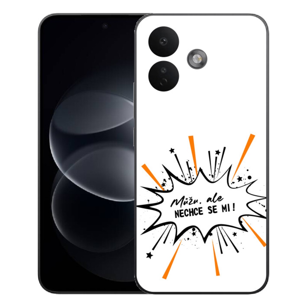 mmCase géltok a Xiaomi Redmi Note 17 Pro 5G-hez – vicces felirat, 11, fehér háttér