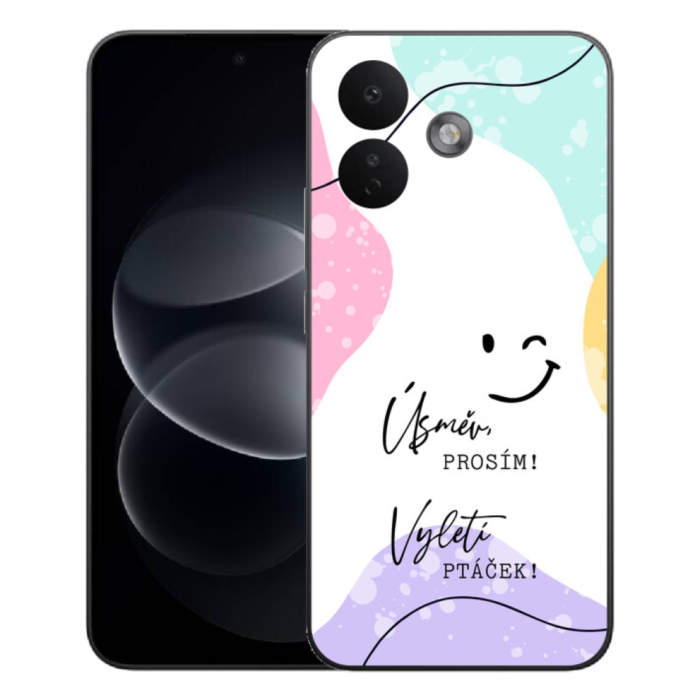 mmCase gél tok a Xiaomi Redmi Note 17 Pro 5G-hez – vicces felirat, 4 fehér háttér
