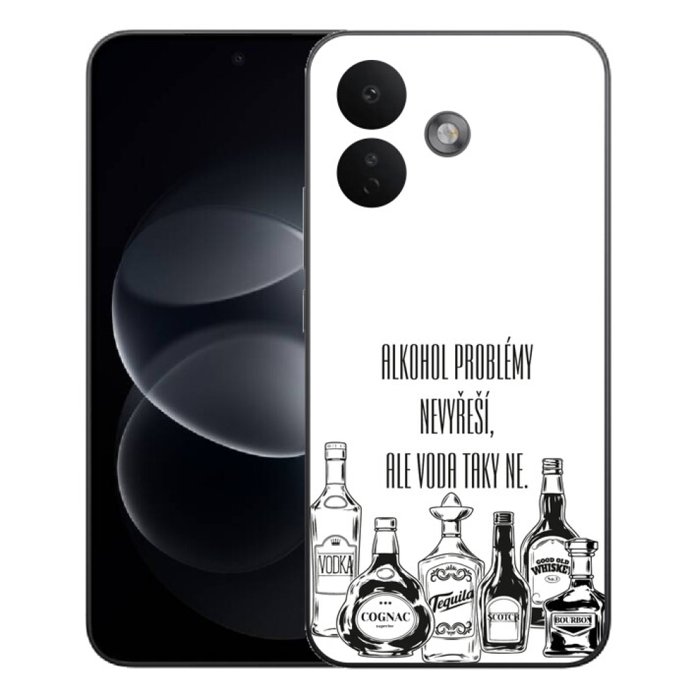 mmCase gélhüvely a Xiaomi Redmi Note 17 Pro 5G-hez – vicces felirat fehér háttérrel