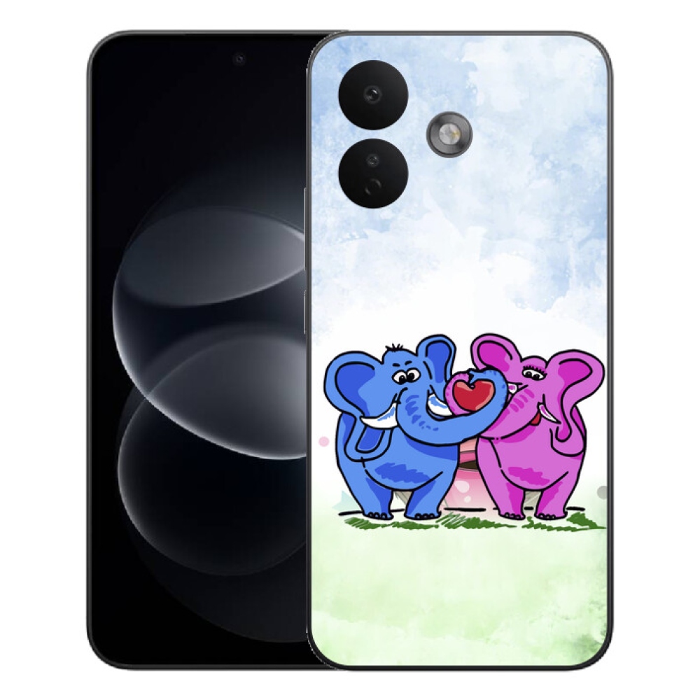 mmCase gél tok a Xiaomi Redmi Note 17 Pro 5G-hez – szerelmes elefántok