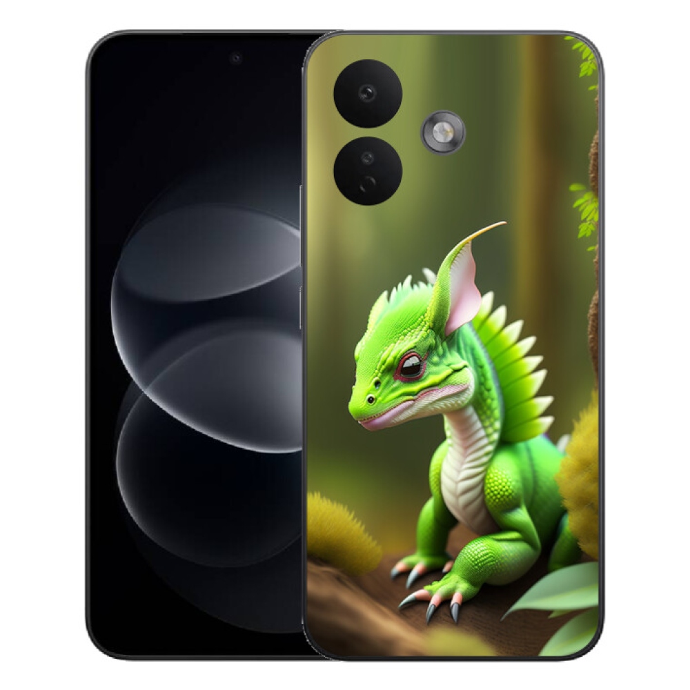 mmCase gél tok a Xiaomi Redmi Note 17 Pro 5G-hez – zöld sárkány