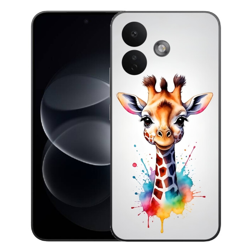 mmCase gél tok a Xiaomi Redmi Note 17 Pro 5G-hez – zsiráf 1