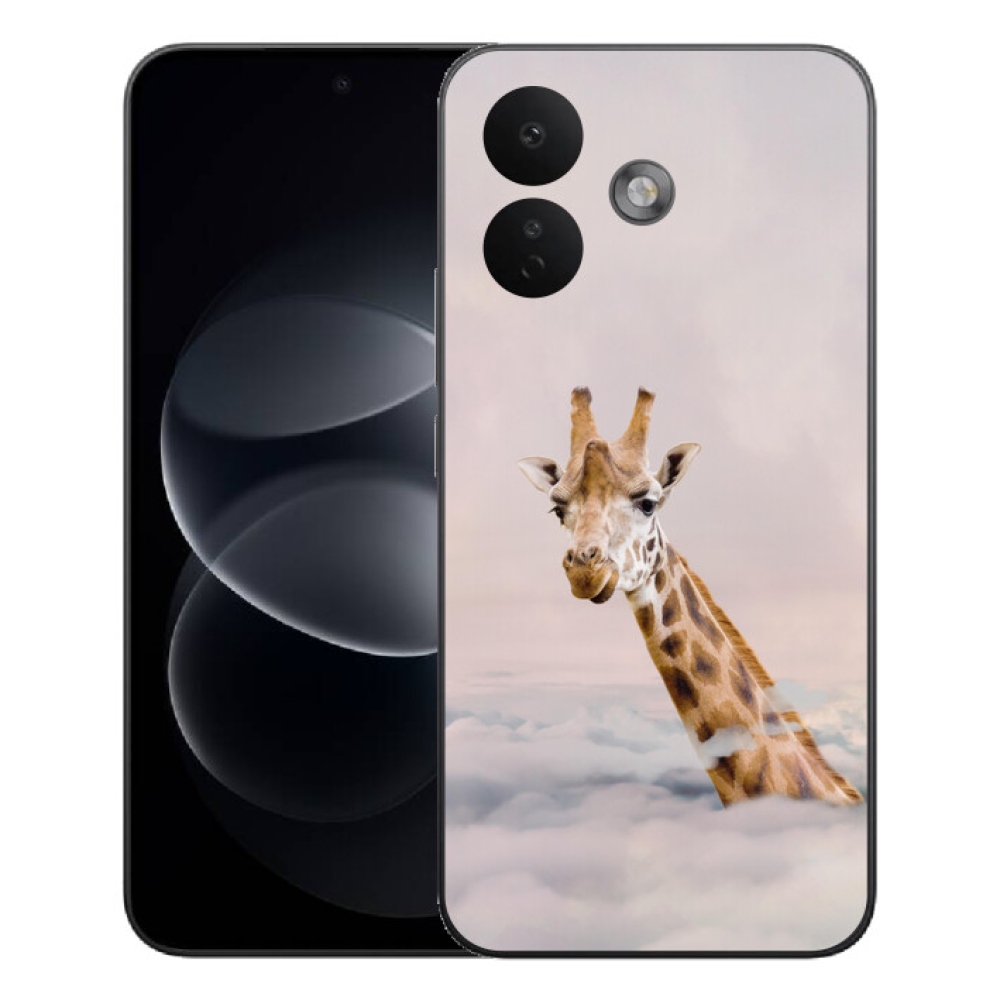 mmCase gél tok a Xiaomi Redmi Note 17 Pro 5G-hez – zsiráf a felhők között