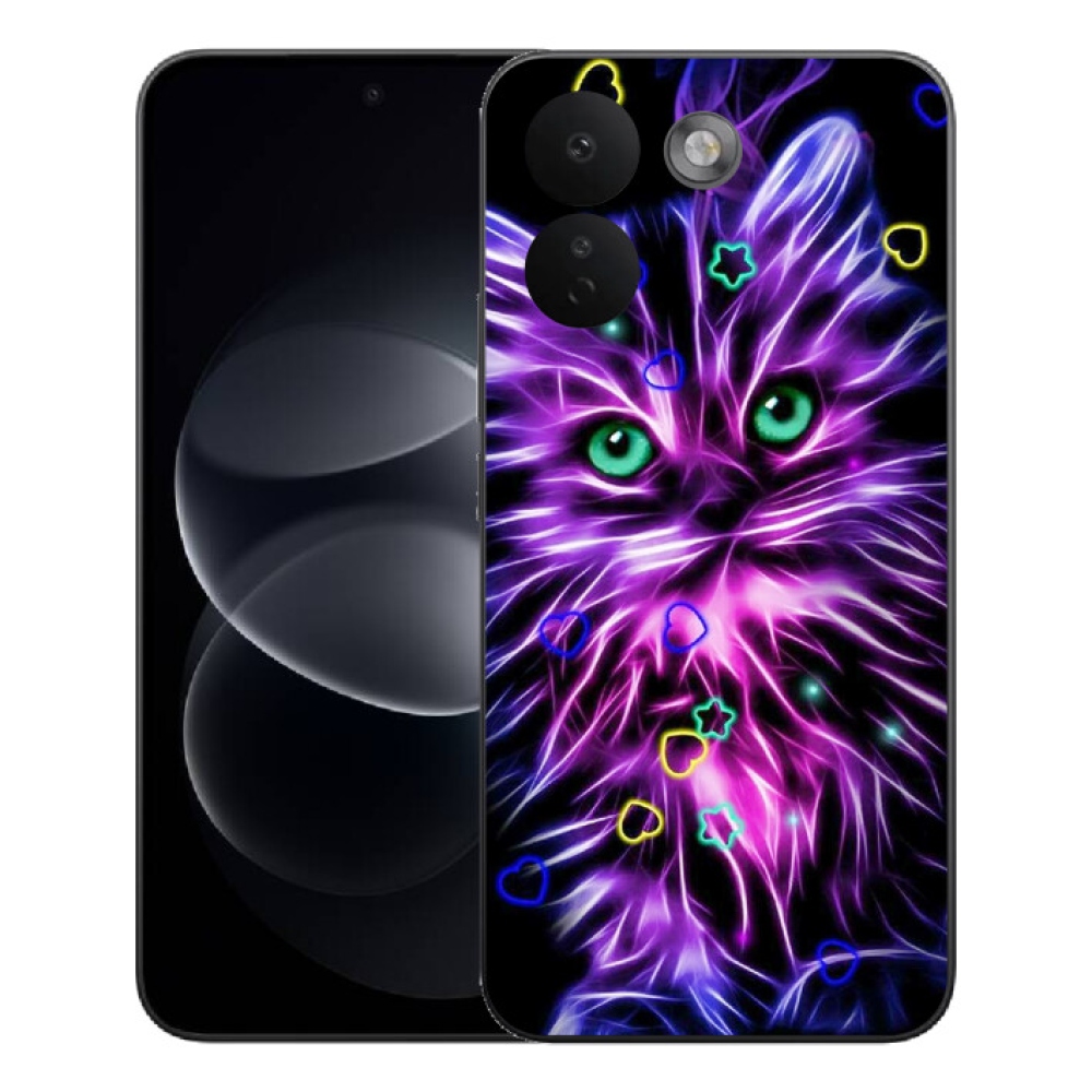 mmCase gél tok a Xiaomi Redmi Note 17 Pro Max 5G-hez – absztrakt macska