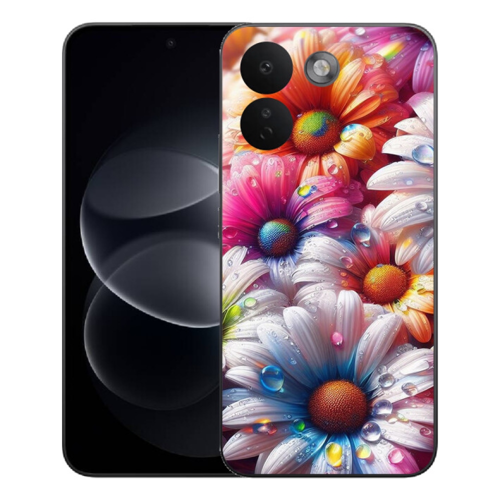 mmCase gél tok a Xiaomi Redmi Note 17 Pro Max 5G-hez – színes margaréták