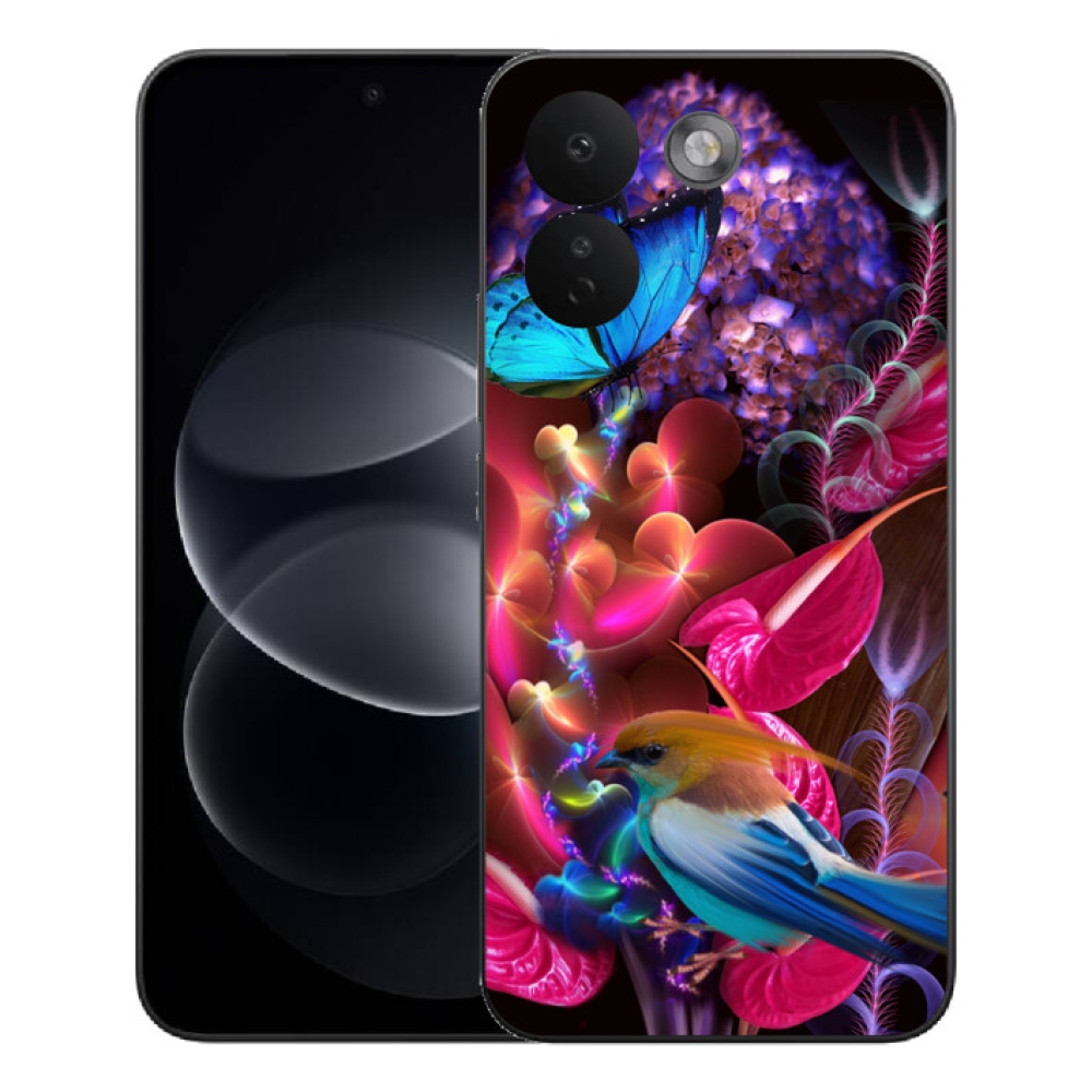 mmCase gél tok a Xiaomi Redmi Note 17 Pro Max 5G-hez – színes virágok