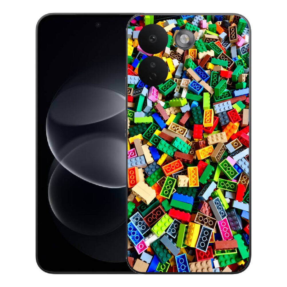 mmCase gél tok a Xiaomi Redmi Note 17 Pro Max 5G-hez – színes építőelemek
