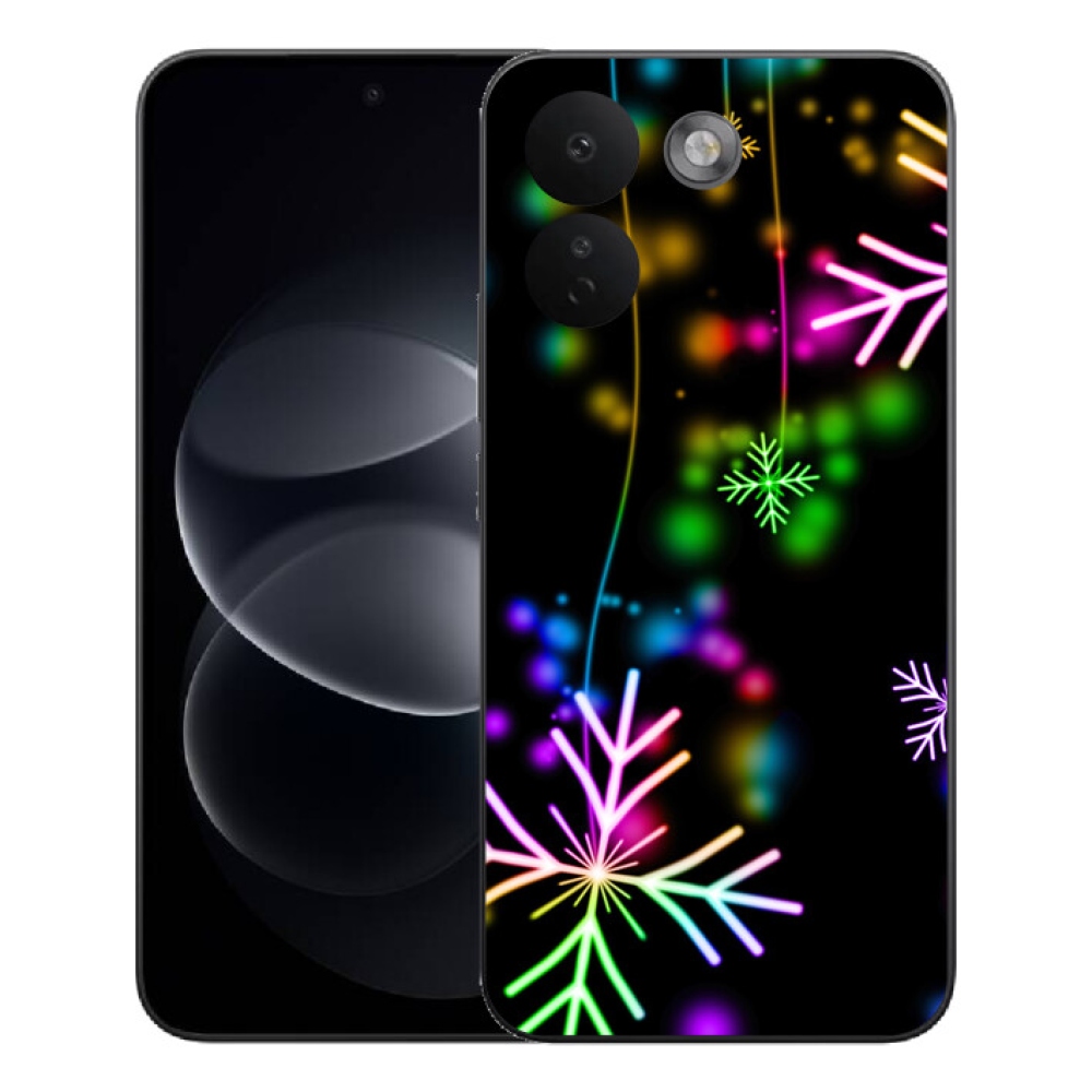 mmCase gél tok a Xiaomi Redmi Note 17 Pro Max 5G-hez – színes hópelyhek