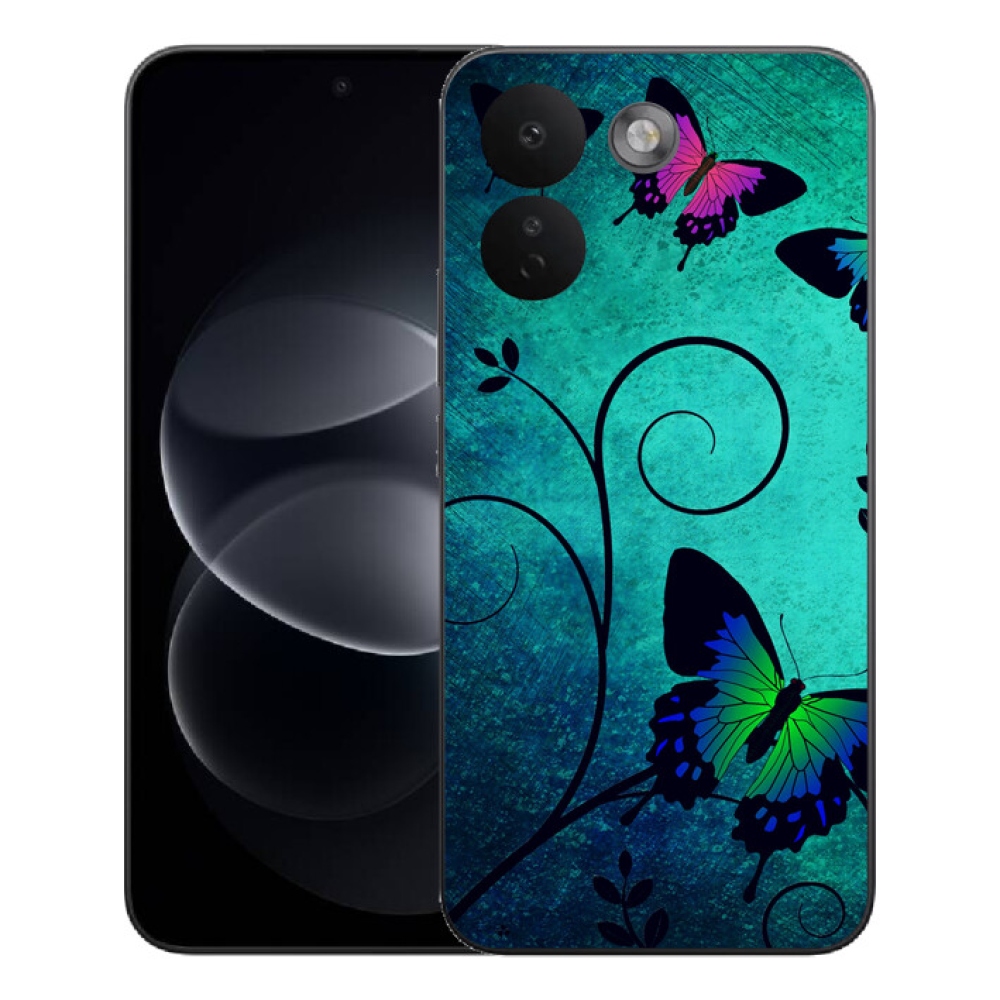 mmCase gél tok a Xiaomi Redmi Note 17 Pro Max 5G-hez – színes pillangók