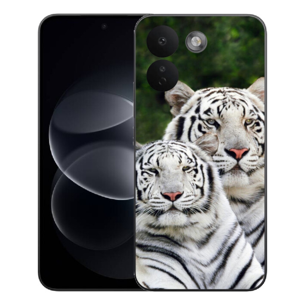 mmCase gél tok a Xiaomi Redmi Note 17 Pro Max 5G-hez – fehér tigrisek