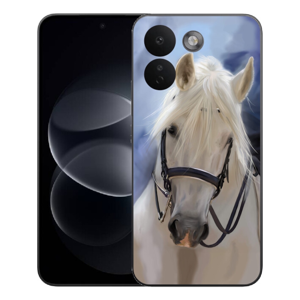 mmCase gél tok a Xiaomi Redmi Note 17 Pro Max 5G-hez – fehér ló