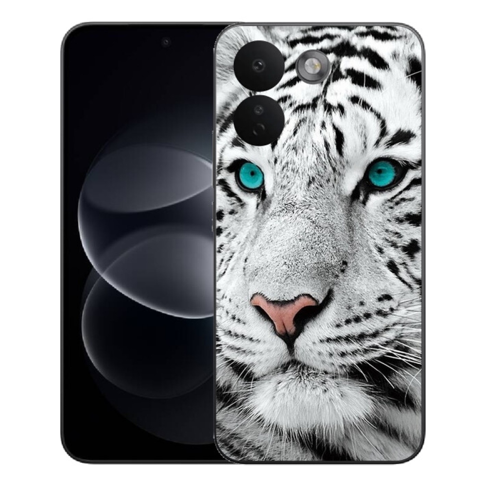 mmCase gél tok a Xiaomi Redmi Note 17 Pro Max 5G-hez – fehér tigris