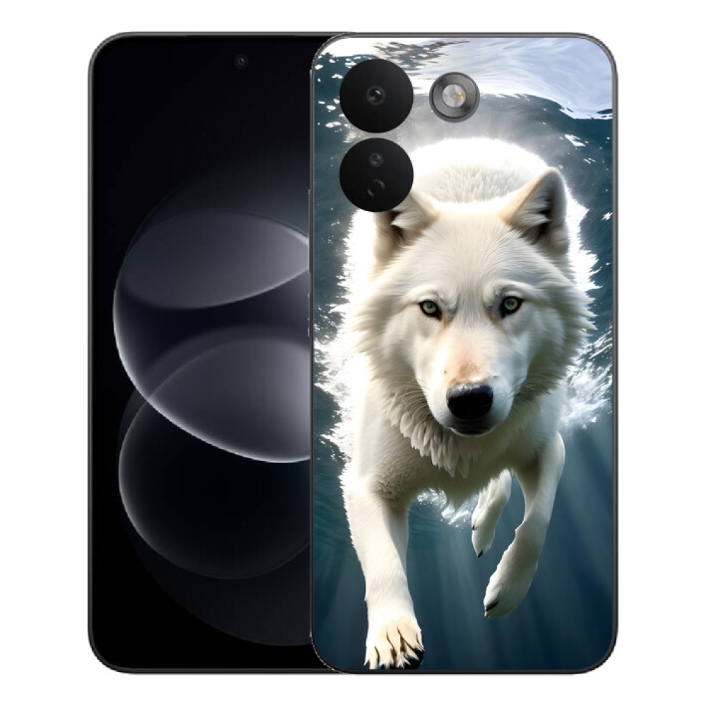 mmCase gél tok a Xiaomi Redmi Note 17 Pro Max 5G-hez – fehér farkas
