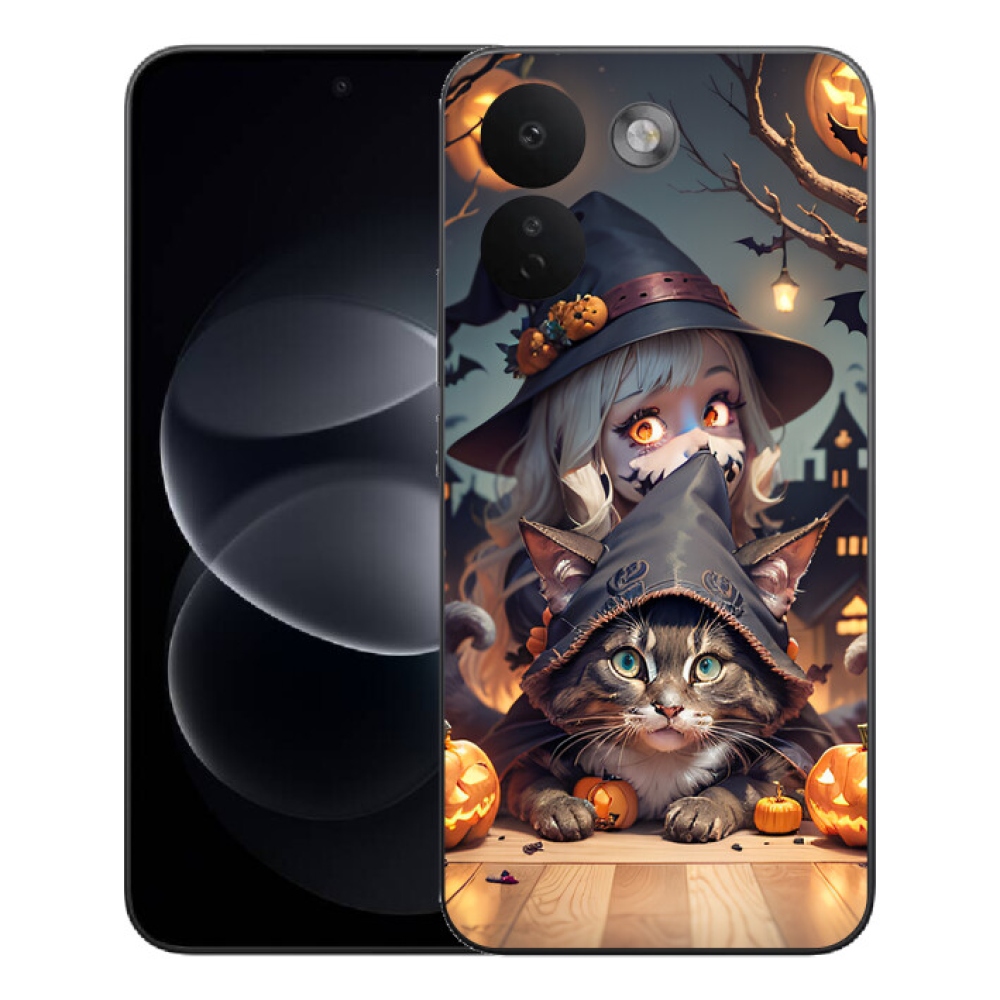 mmCase gél tok a Xiaomi Redmi Note 17 Pro Max 5G-hez – boszorkány macskával